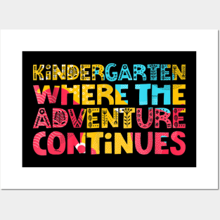 Kindergarten Shirt Gift 1st Day Back To School Boys Girls Posters and Art